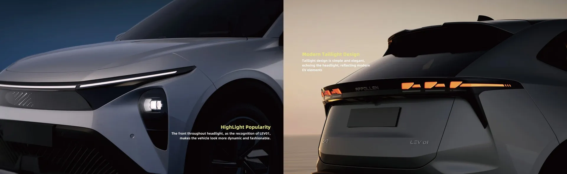 LEV01 SUV met stuur rechts NIEUW ENERGIEVOERTUIG EV lange afstandswielbasis 5 zitplaatsen