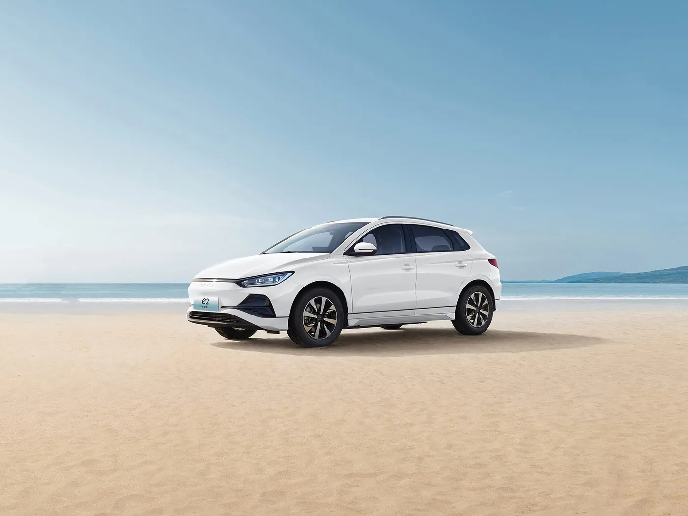 BYD E2 Luxe elektrische EV Sedan SUV Hatchback Auto met links stuur en lithiumbatterijmotor China's nieuwe energievoertuig