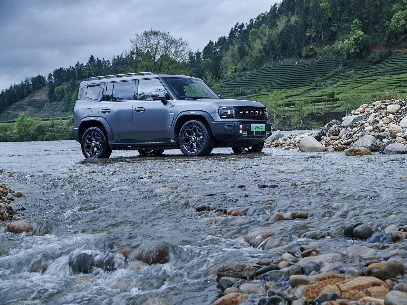 Jetour T2 SUV hybride versie Euro VI nieuwe collectie Light Turbo ACC automatische versnellingsbak lederen linker besturing