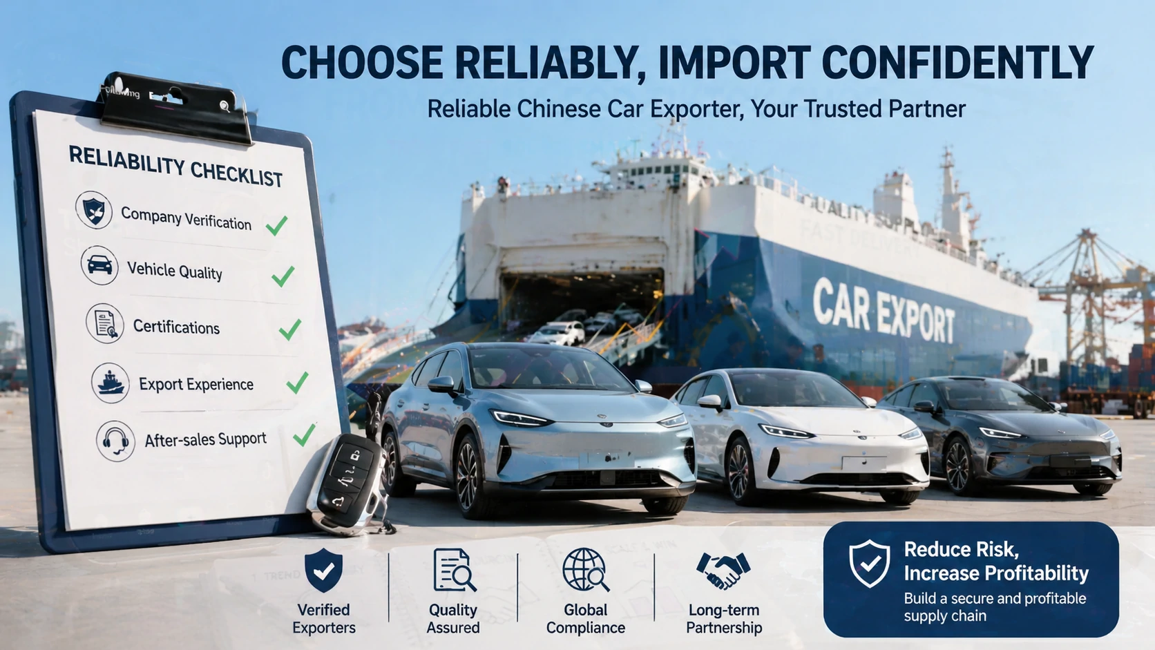 Hoe u een betrouwbare Chinese auto-exporteur kiest: een praktische betrouwbaarheidschecklist voor wereldwijde dealers