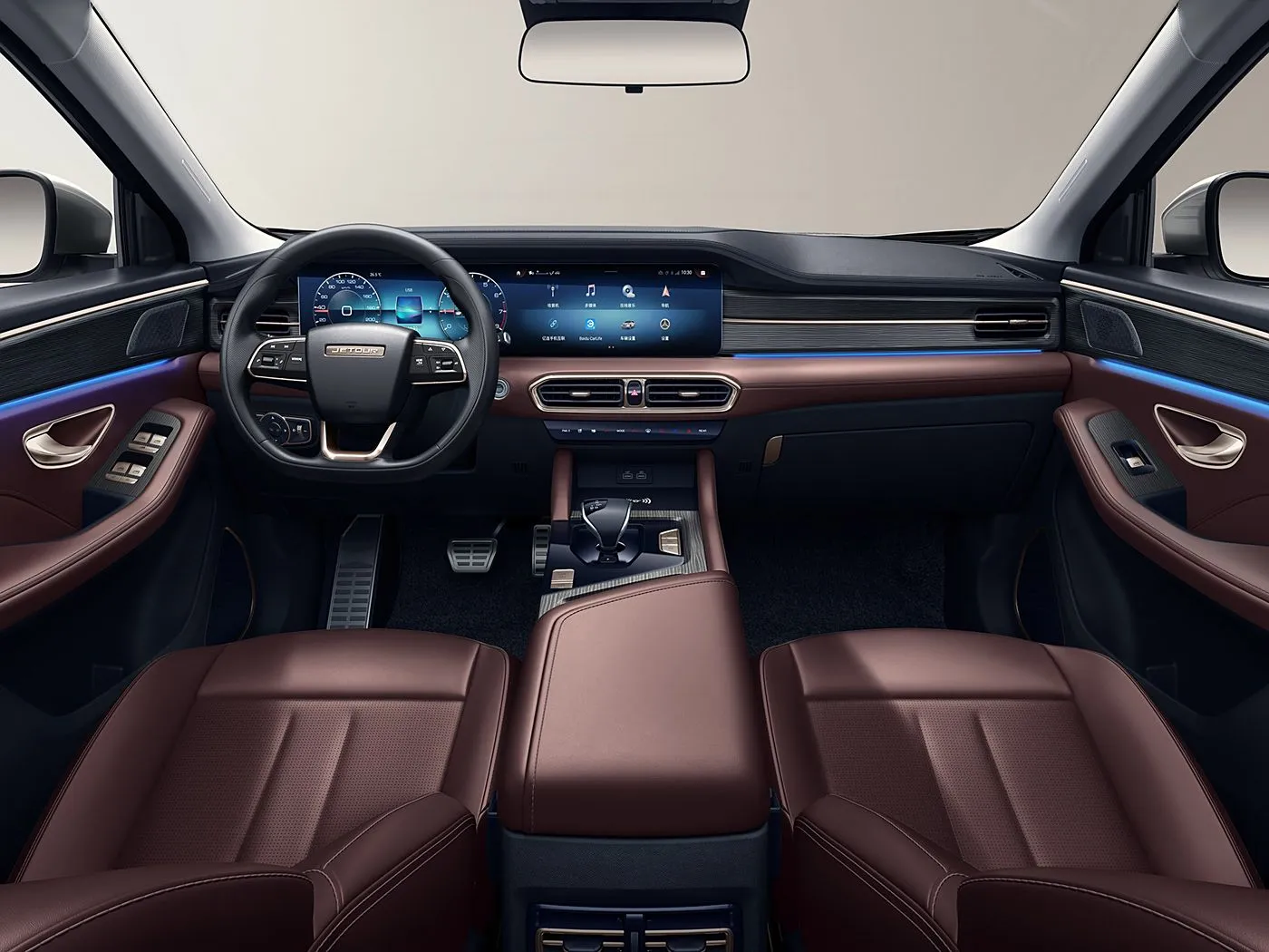 Gloednieuwe Chery Jetour X90 PLUS SUV automatische aandrijving Euro VI lichtmetalen imperiaal lederen stoelen