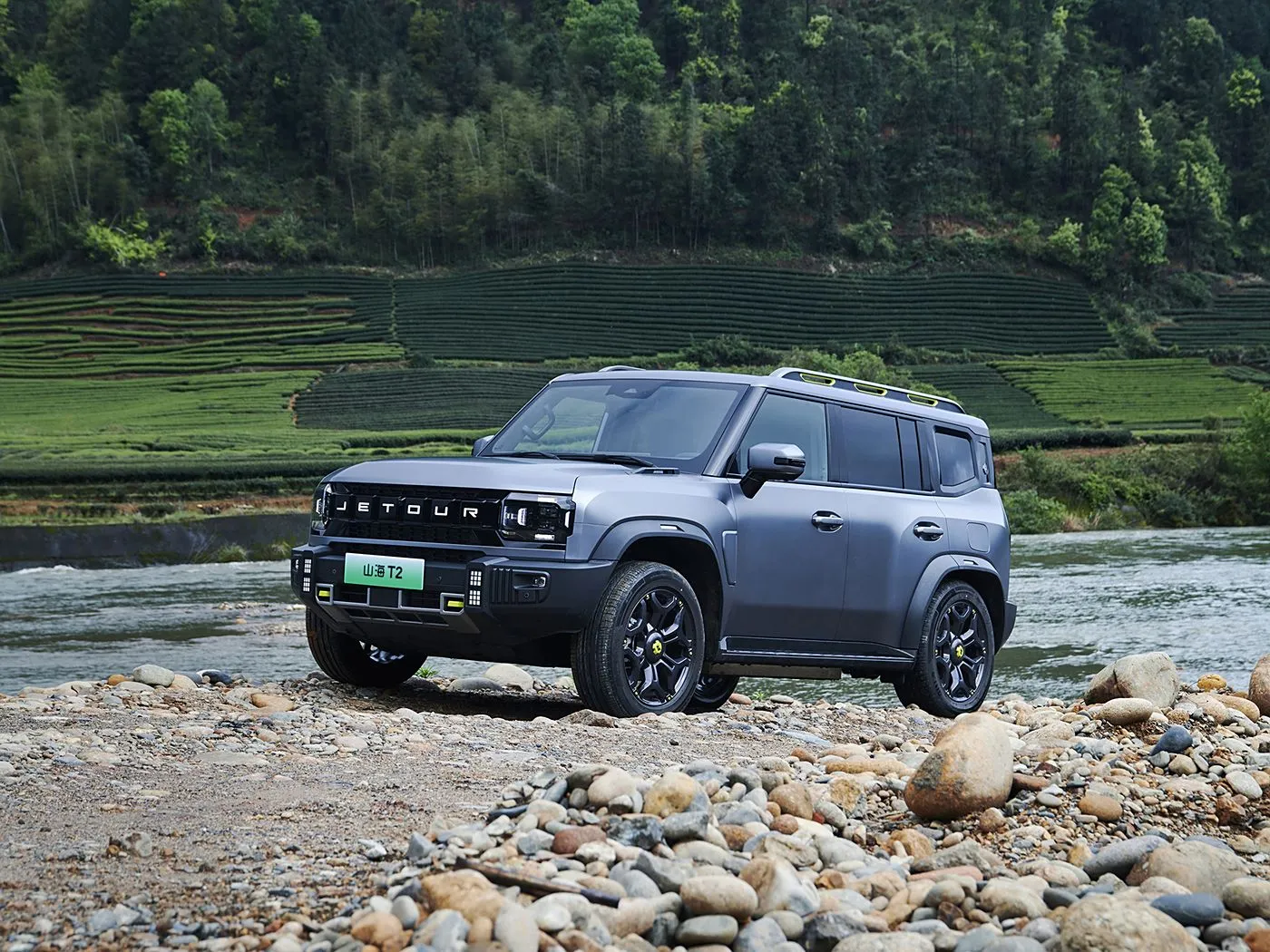 Jetour T2 SUV hybride versie Euro VI nieuwe collectie Light Turbo ACC automatische versnellingsbak lederen linker besturing
