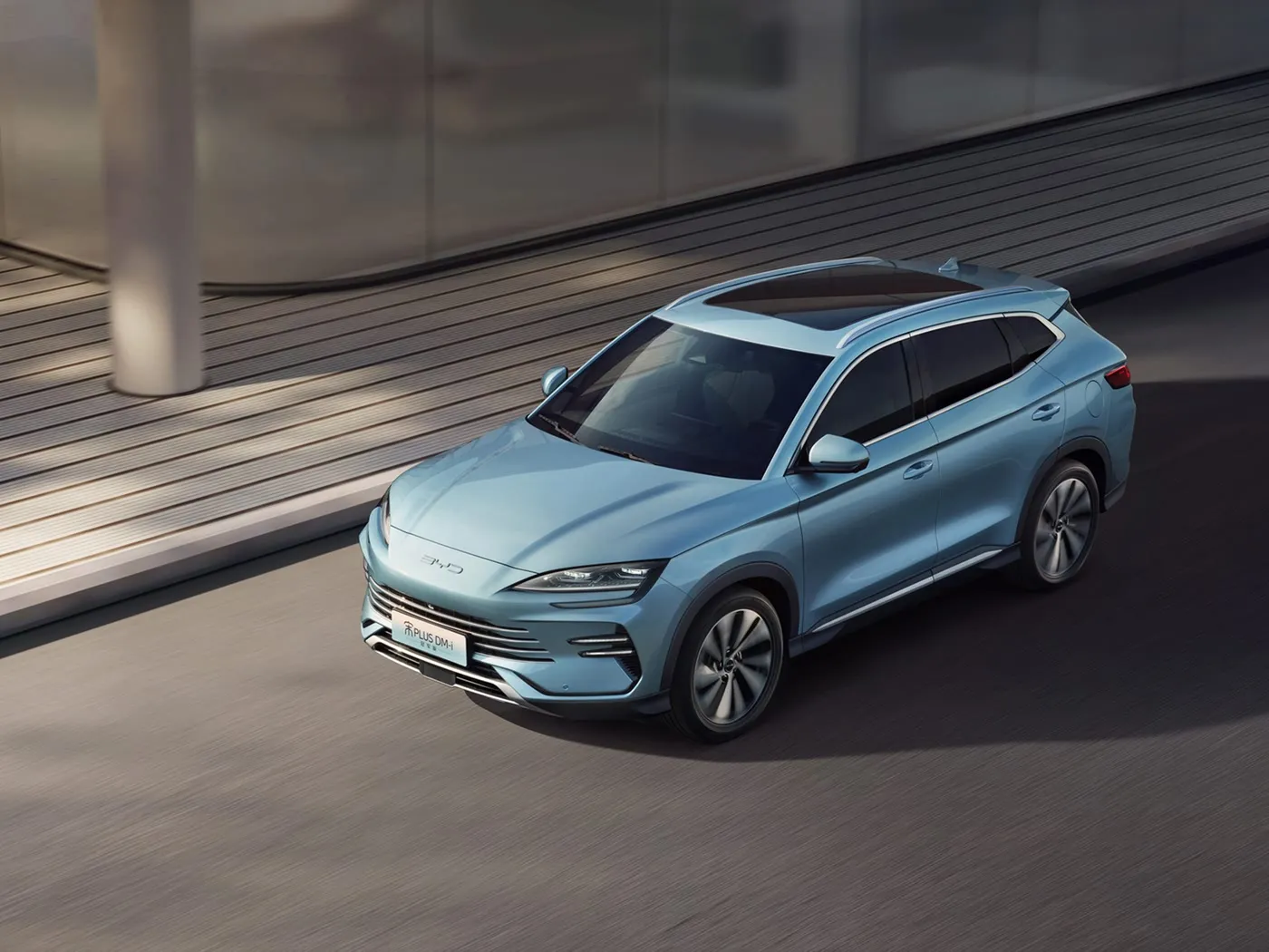 BYD Song Plus SUV Automatische AWD met achteruitrijcamera Lederen stoelen Hybride brandstof Stuur links